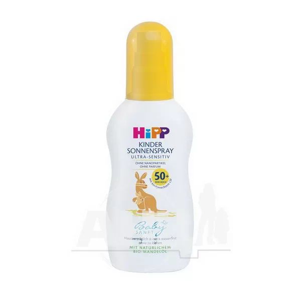 %Дитячий сонцезахисний спрей HiPP Babysanft 150 мл