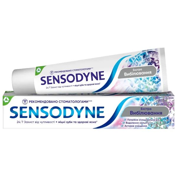 Зубна паста Sensodyne екстра вибілювання 75 мл