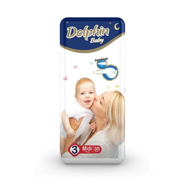 %Подгузники Dolphin Midi 4-9 кг №36