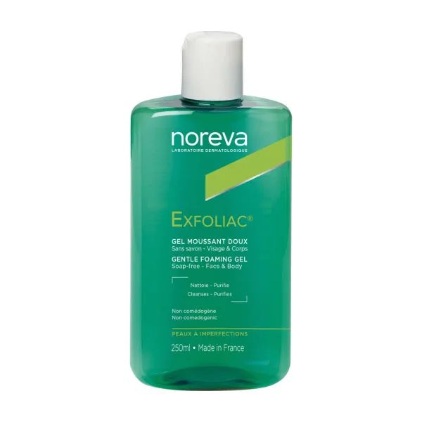 %Очищуючий гель Noreva Laboratoires Exfoliac Gentle Foaming Gel для чутливої шкіри 250 мл