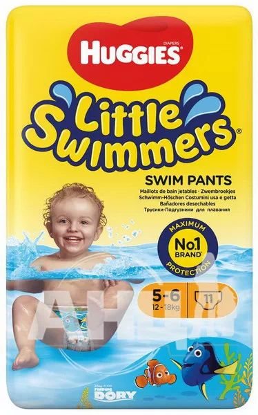 %Підгузки для плавання Huggies Little Swimmers (12-18 кг) №11