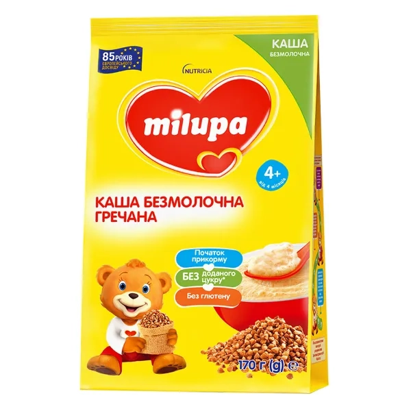 %Безмолочна каша Milupa гречана 170 г
