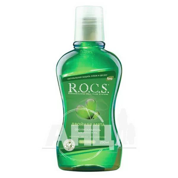 %Ополаскиватель для полости рта R.O.C.S. двойная мята 250 мл