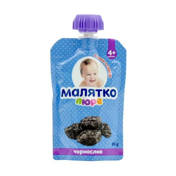 %Фруктовое пюре Малятко чернослив 90 г