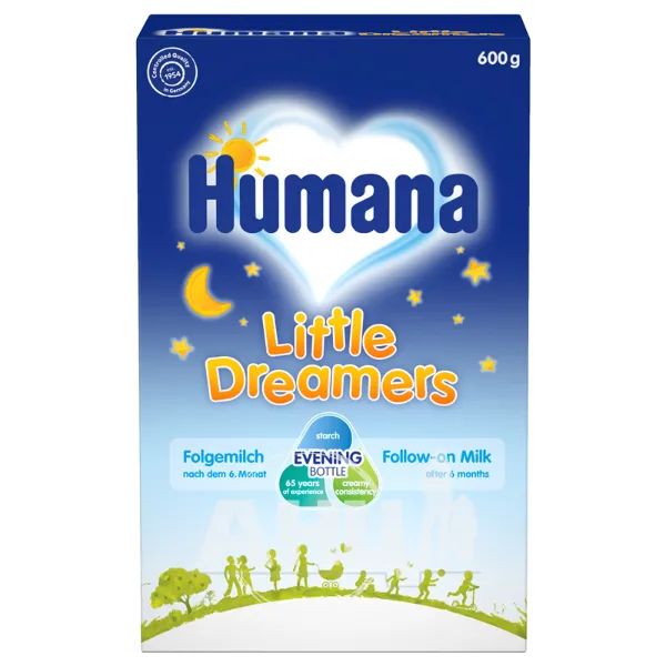 %Сухая молочная смесь Humana Сладкие сны с Омега-3, Омега-6 жирными кислотами 600 г