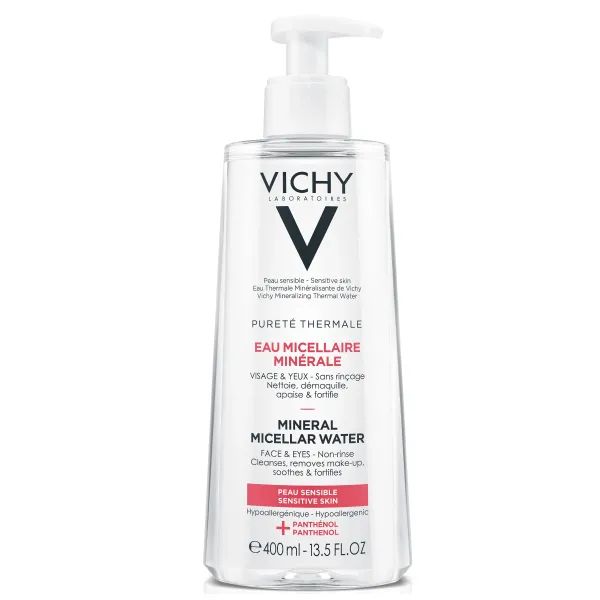 %Мицеллярная вода Vichy Purete Thermale для чувствительной кожи лица и глаз 400 мл