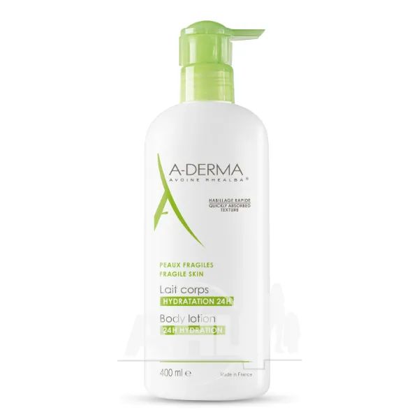 %Лосьон-молочко A-Derma с экстрактом овса Реальба 400 мл
