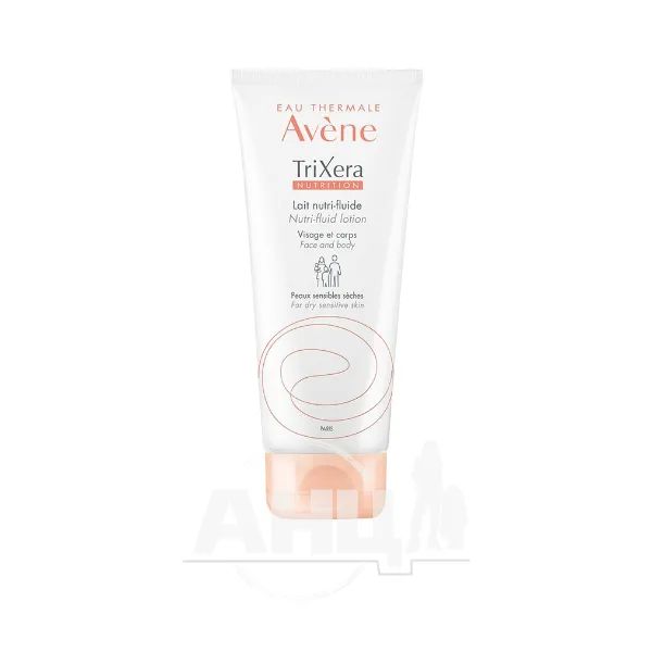%Легкое питательное молочко для лица и тела Avene TriXera 200 мл