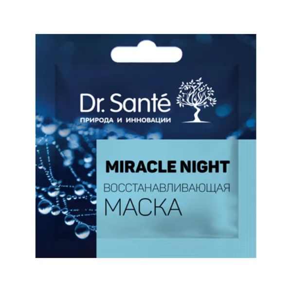 %Маска для лица Dr.Sante Miracle Night восстанавливающая 12 мл