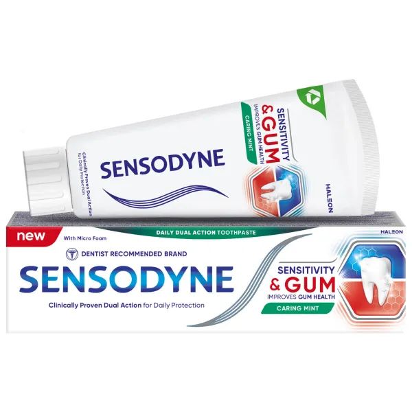 %Зубна паста Sensodyne чутливість зубів та захист ясен 75 мл