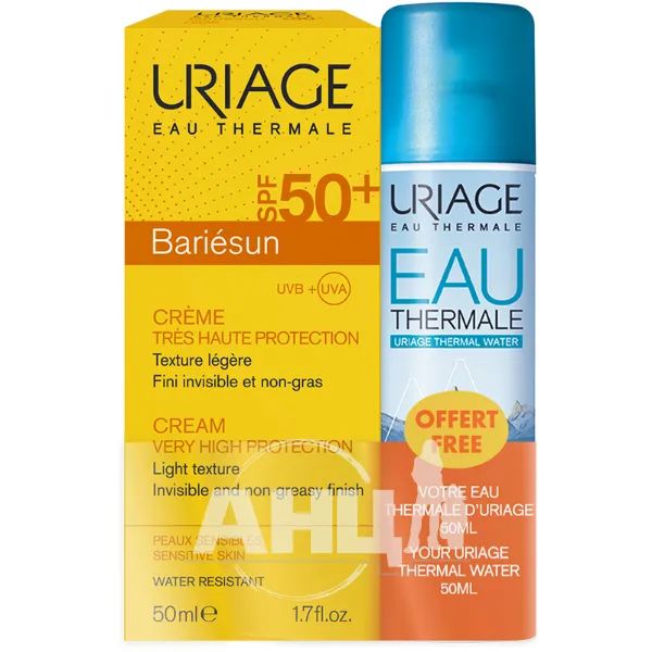 %Набор Uriage Bariesun солнцезащитный крем SPF50+ 50 мл + термальная вода 50 мл