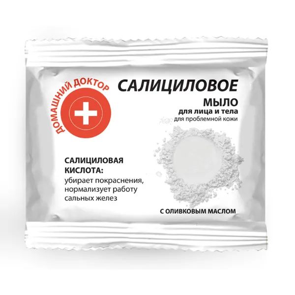 %Мило для обличчя і тіла Домашній Доктор саліцилове 70 г