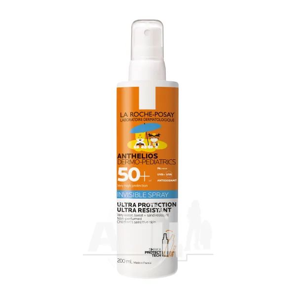 %Сонцезахисний спрей La Roche Posay Anthelios Dermo-Pediatrics SPF 50+ для чутливої шкіри дітей 200 мл