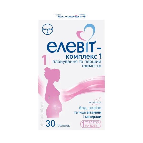 %Елевіт-комплекс 1 таблетки №30