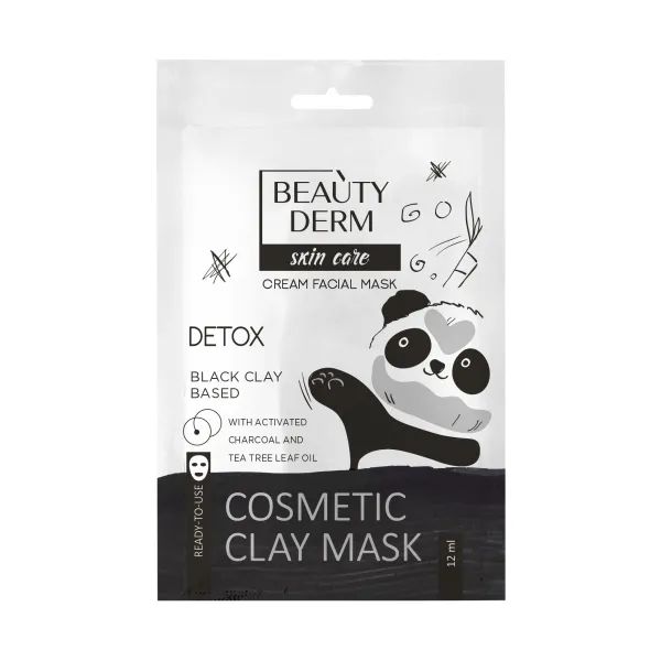 %Маска на основі чорної глини Beauty Derm антивугрова 12 мл
