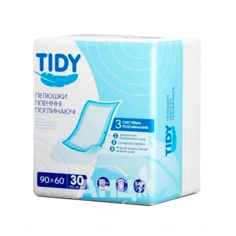 % Пелюшка гігієнічна tidy 60х90 см №30 