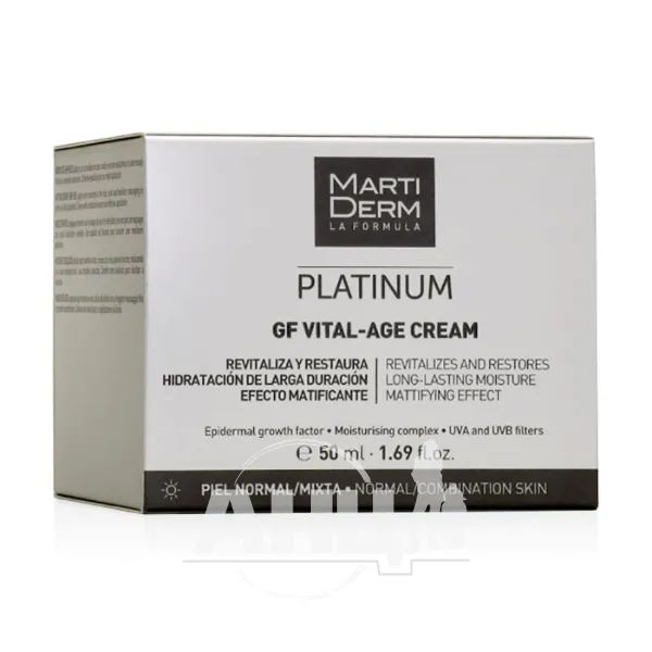 %Крем для обличчя MartiDerm Platinum GF Vital-age для нормальної та комбінованої шкіри 50 мл