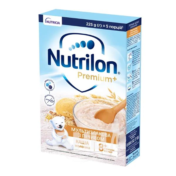 %Каша мультизлакова Nutrilon з печивом 225 г