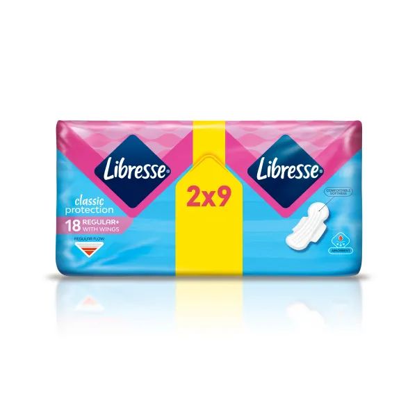 %Гігієнічні прокладки Libresse Classic Regular Soft №18