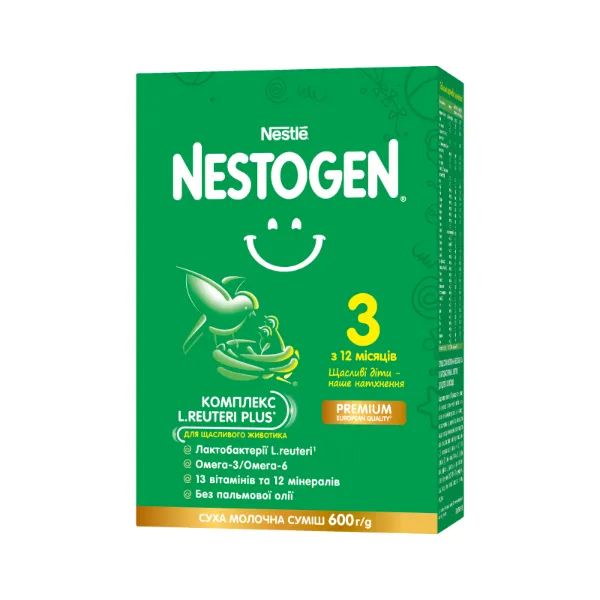 %Молочна суміш Nestle Nestogen 3 600 г