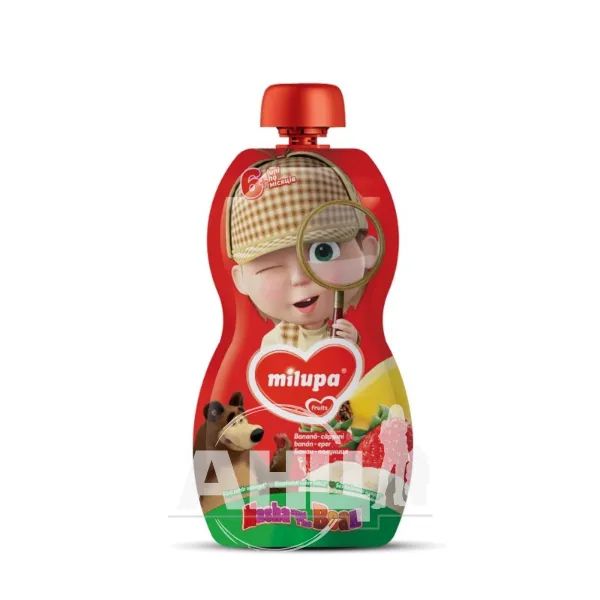 %Фруктовое пюре Milupa банан клубника 100 г