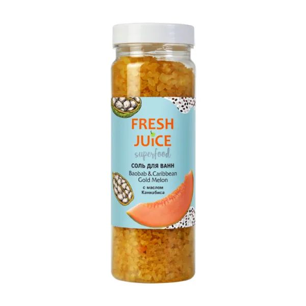 %Средство для ванн Fresh Juice Baobab & Caribbean Gold Melon 700 г
