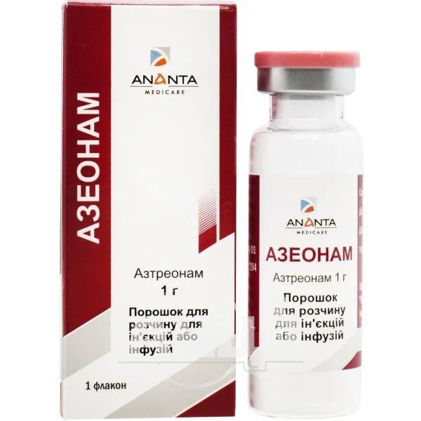 %Азеонам порошок для инъекций 1г №1