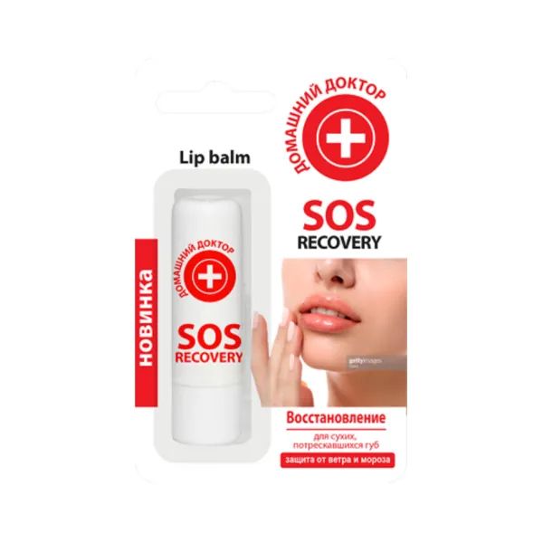 %Бальзам для губ Домашній доктор SOS-recovery 3,6 г