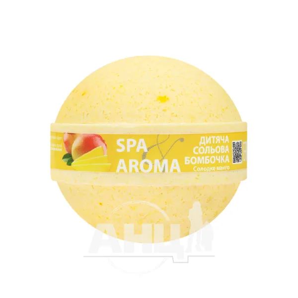 %Дитяча сольова бомбочка для ванн Bioton Spa Aroma солодке манго 75 г