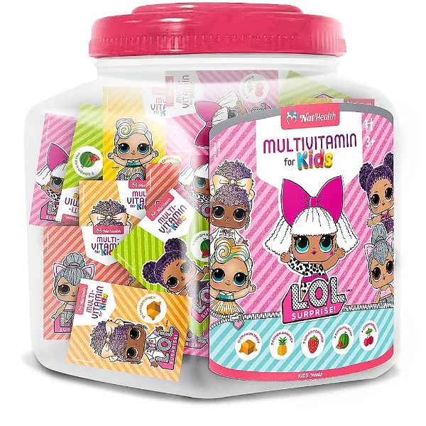 %НатХелс мультивітаміни для дітей льодяники №100