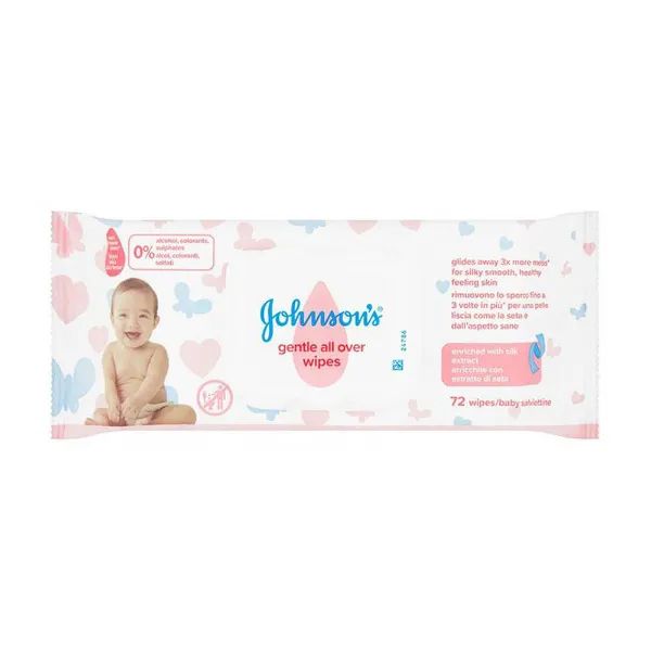 %Салфетки влажные Johnson's Baby нежная забота №72