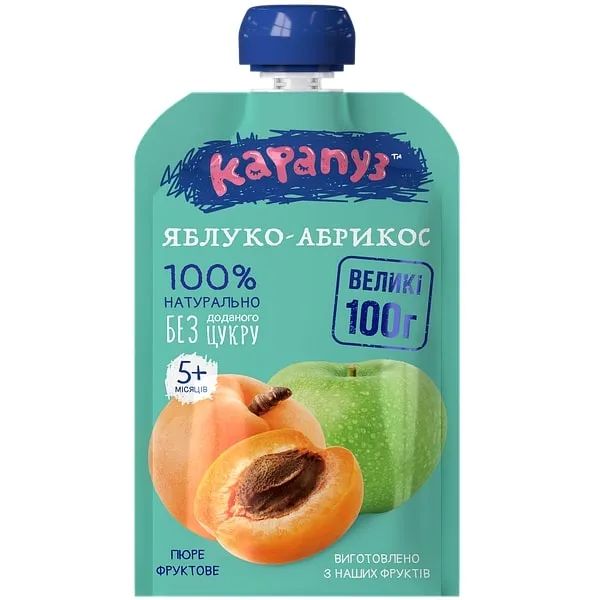 %Пюре Карапуз яблоко абрикос 100 г