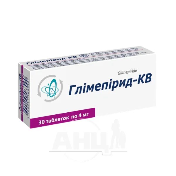 %Глимепирид-КВ таблетки 4 мг №30