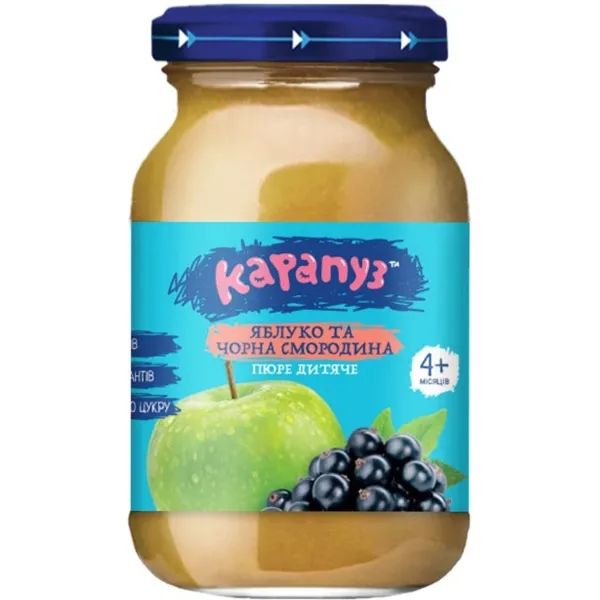 %Пюре Карапуз яблоко и черная смородина 170 г