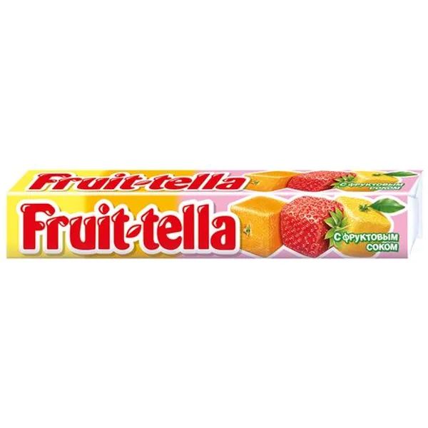 %Цукерки жувальні Fruit-tella фруктові асорті 41 г