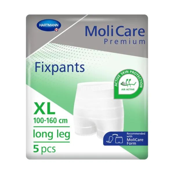 %Труси фіксуючі MoliCare Premium розмір XL подовжені №5