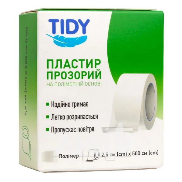 %ПЛАСТЫРЬ TIDY  2,5 Х 500 /ПОЛИМ. ОСН./  СТМ  1851 HONNES SAGLIK, Турция