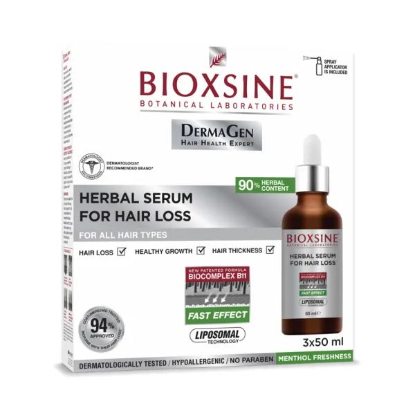%Сыворотка растительная Bioxsine DermaGen против выпадения волос 50 мл №3