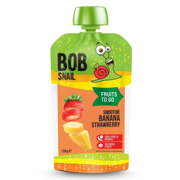 %Смузи Bob Snail банан клубника 120 г