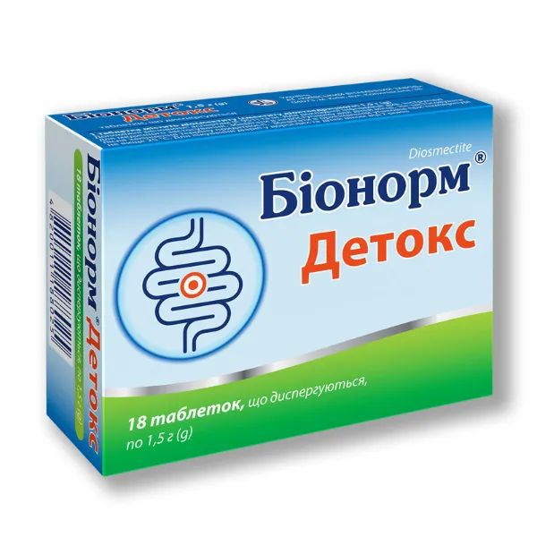 %Бионорм детокс таблетки 1,5 г №18