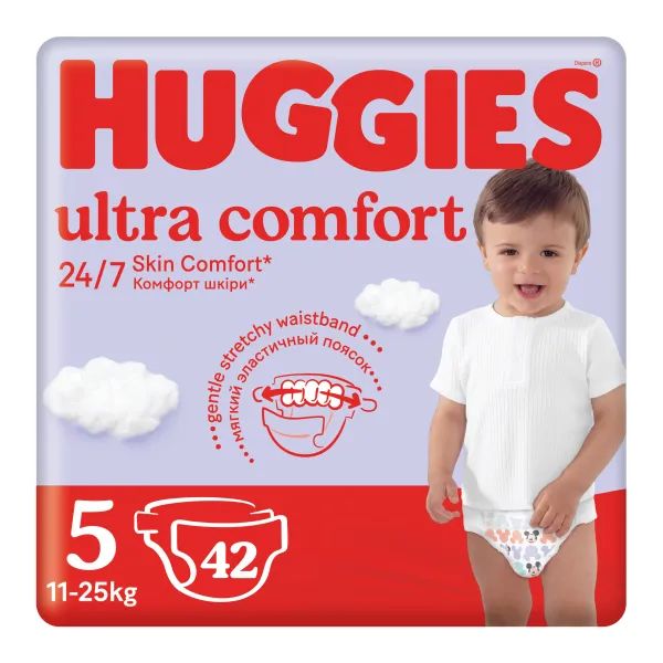 %Підгузки Huggies Ultra Comfort розмір 5 (11-25 кг) №42