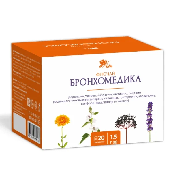 %Фіточай Бронхомедика фільтр-пакети 1,5 г №20