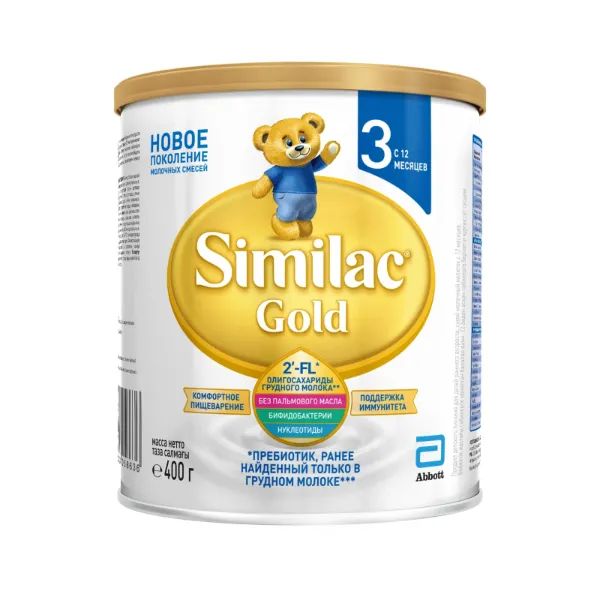 %Суха молочна суміш Similac Gold 3 400 г