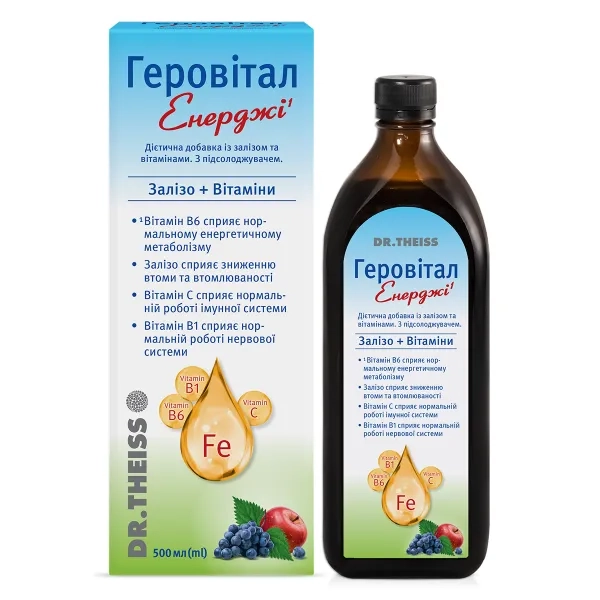%Геровітал Енерджі Др.Тайсс флакон 500 мл