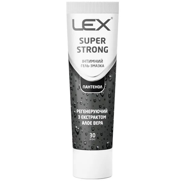 %Гель-змазка інтимна Lex Super Strong регенеруючий алое 30 мл
