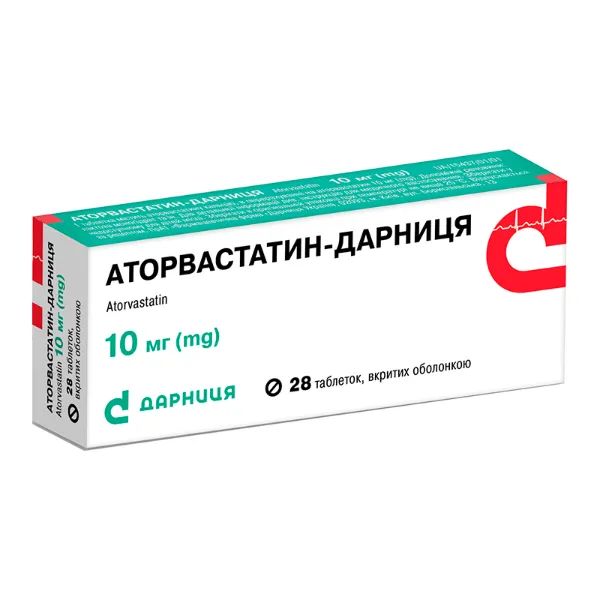 %АТОРВАСТАТИН-ДАРНИЦА ТАБЛ. 10МГ №28