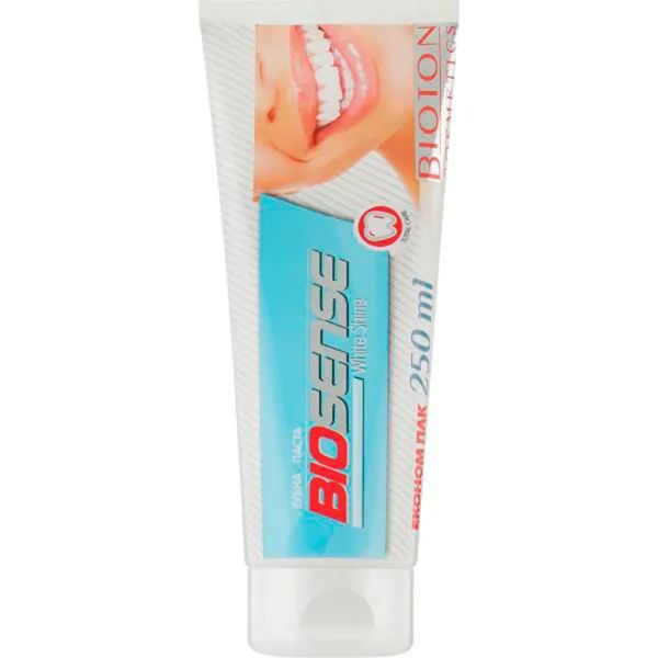 Зубна паста Bioton Cosmetics Biosense White Shine 250 мл