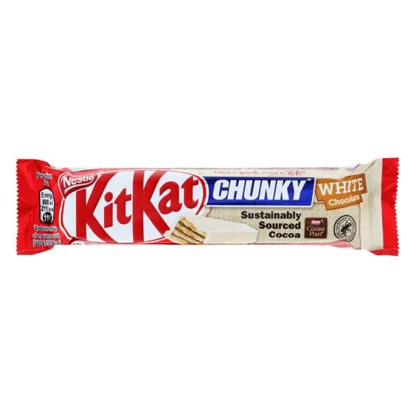 %Вафлі в білому шоколаді Kit Kat 40 г