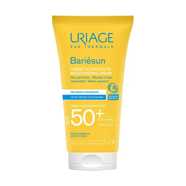 %Зволожуючий сонцезахисний крем Uriage Bariesun Бар'єсан SPF 50+ без ароматизаторів 50 мл
