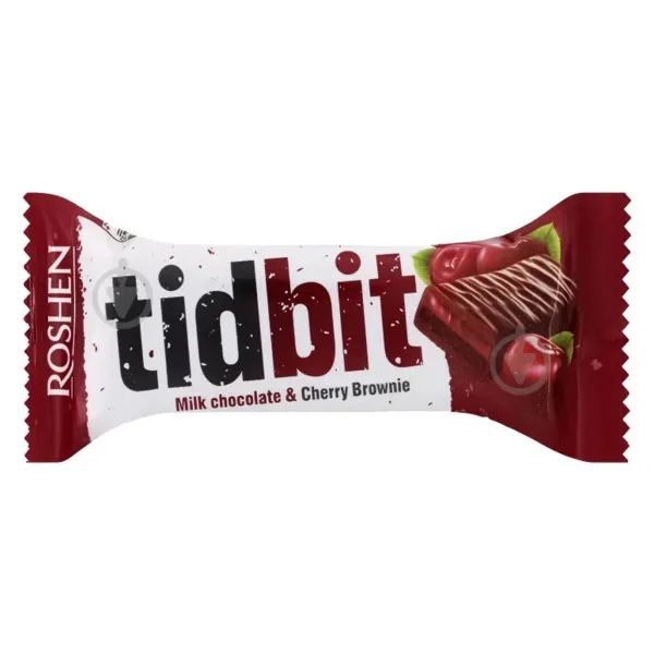 %Батончик Roshen Tidbit Вишневый брауни 50 г